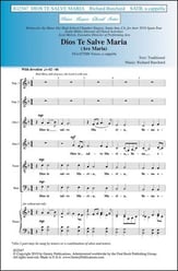 Dios Te Salve Maria SSAATTBB choral sheet music cover